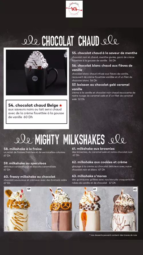 DipnDip Marrakech Livraison Menu